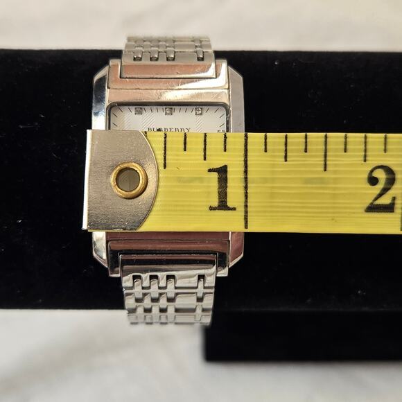 Burberry Women\'s Nova Check BU1583 Watch Stainless Steel Diamond New Battery main image 5
